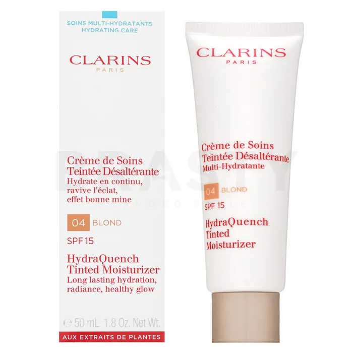 Clarins HydraQuench tonizirajoča in vlažilna emulzija Tinted Moisturizer SPF15 04 Blond 50 ml