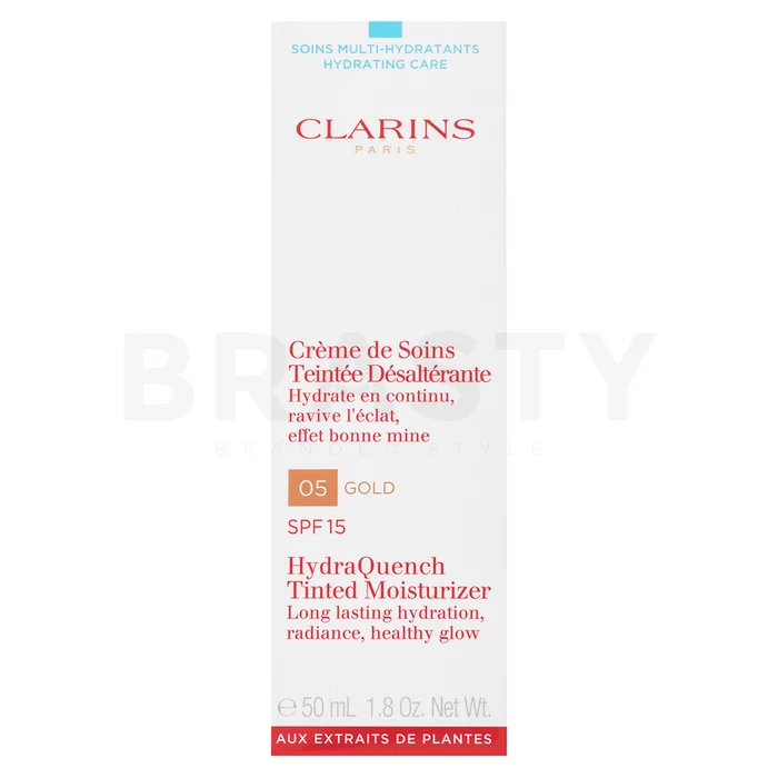 Clarins HydraQuench tonizirajoča in vlažilna emulzija Tinted Moisturizer SPF15 05 Gold 50 ml