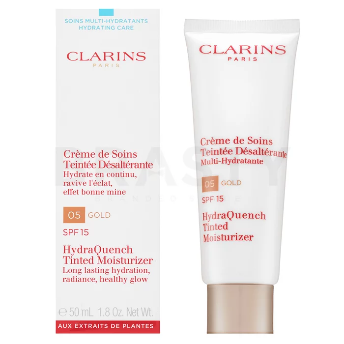 Clarins HydraQuench tonizirajoča in vlažilna emulzija Tinted Moisturizer SPF15 05 Gold 50 ml