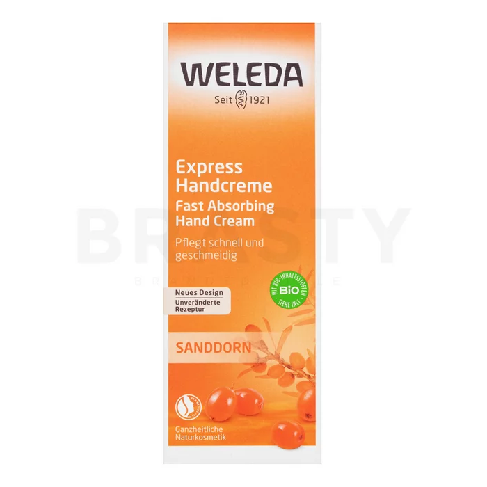 Weleda Sea Buckthorn Fast Absorbing Hand Cream kézkrém nyugtató hatású 50 ml