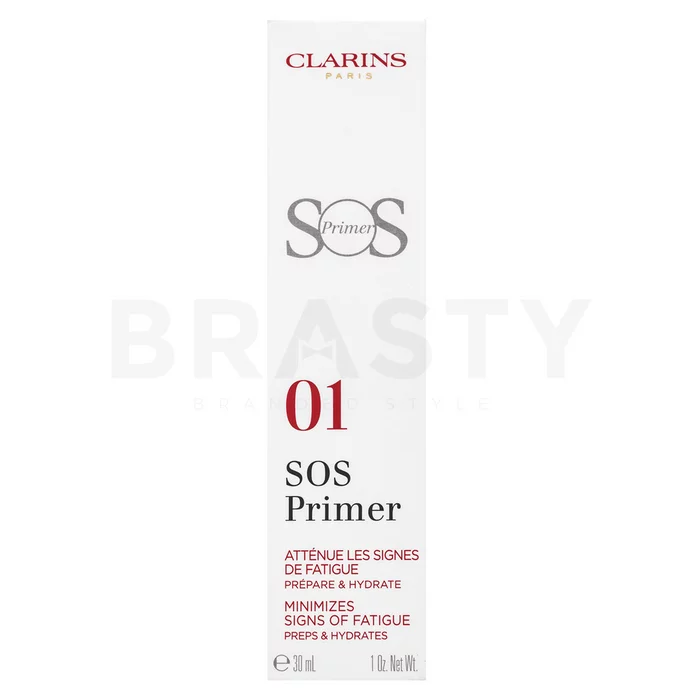 Clarins SOS Primer Minimises Signs of Fatigue Osnova za temeljni premaz proti nepravilnostim na koži 01 Rose 30 ml
