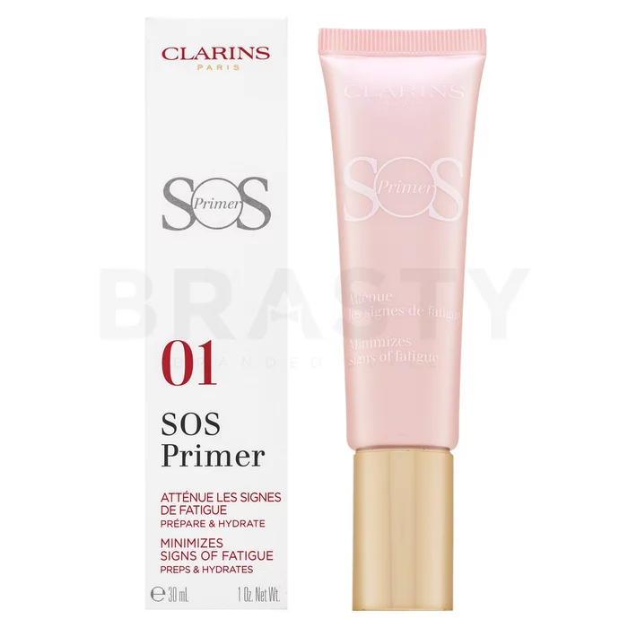 Clarins SOS Primer Minimises Signs of Fatigue Osnova za temeljni premaz proti nepravilnostim na koži 01 Rose 30 ml