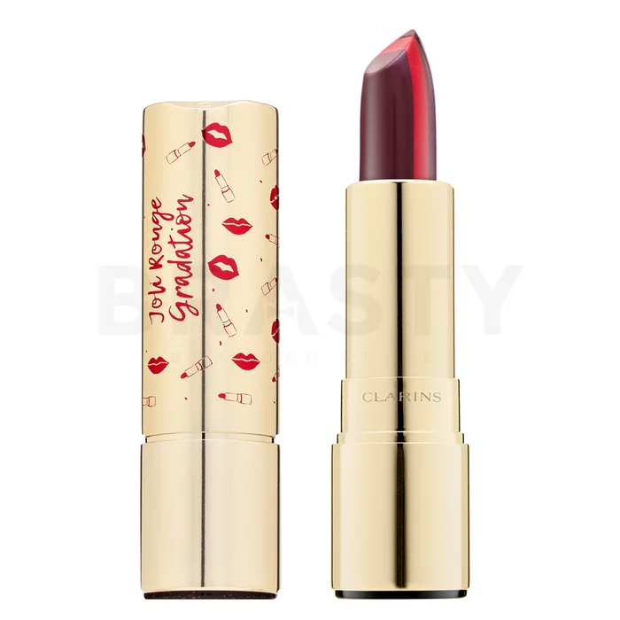 Clarins Joli Rouge Gradation Lipstick negovalna šminka 2v1 803 Plum Gradation 3,5 g