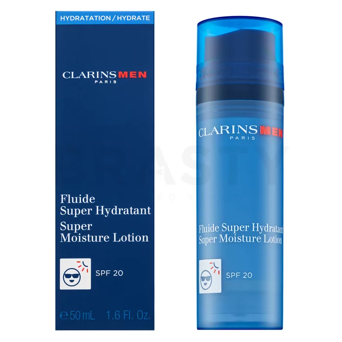 Clarins Men vlažilna in zaščitna tekočina Super Moisture Lotion SPF20 50 ml