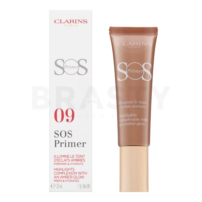 Clarins SOS Primer Osnova za temeljni premaz proti nepravilnostim na koži 09 Amber Pearls 30 ml