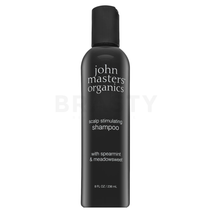 John Masters Organics Spearmint & Meadowsweet Scalp Stimulating Shampoo versterkende shampoo antiroos voor normaal tot vet haar 236 ml