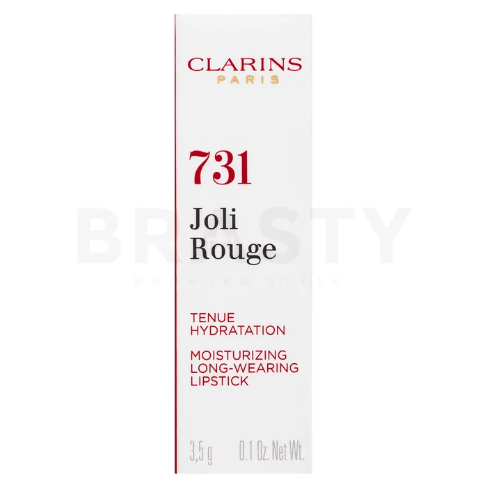 Clarins Joli Rouge Lipstick dolgo obstojna šminka z vlažilnim učinkom 731 Rose Berry 3,5 g