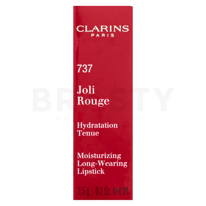 Clarins Joli Rouge Lipstick rossetto lunga tenuta con effetto idratante 737 Spicy Cinnamon 3,5 g