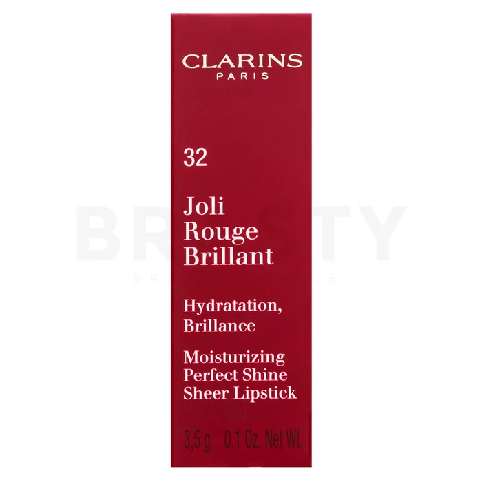 Clarins Joli Rouge Brillant Lipstick negovalna šminka z bisernim sijajem 32 Pink Cranberry 3,5 g