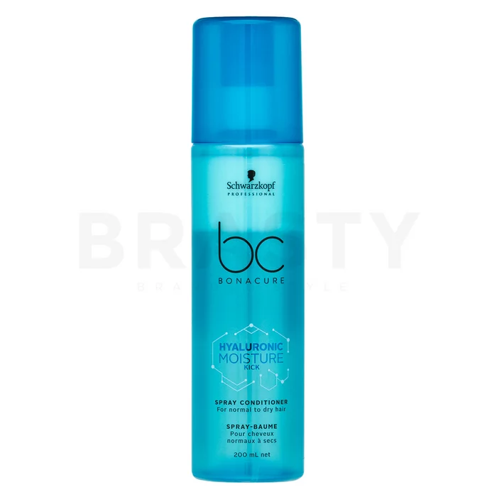 Schwarzkopf Professional BC Bonacure Hyaluronic Moisture Kick Spray Conditioner balsamo senza risciacquo per capelli normali a secchi DAMAGE BOX 200 ml
