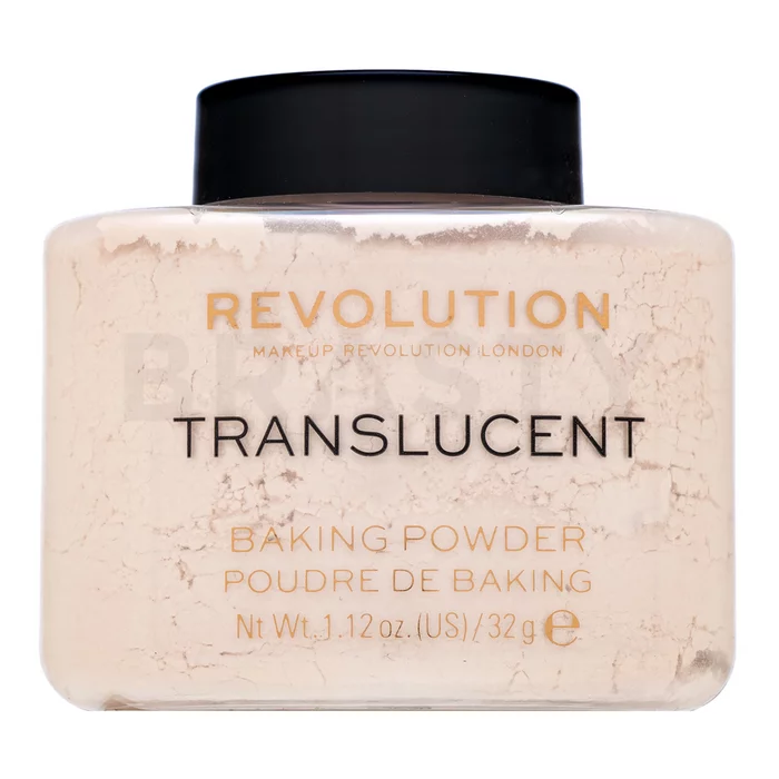 Makeup Revolution Baking Powder púder az egységes és világosabb arcbőrre Translucent 32 g