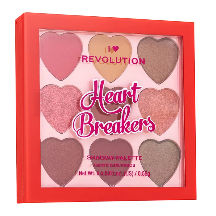 I Heart Revolution Heartbreakers Eyeshadow Palette szemhéjfesték paletta Courage 0,55 g