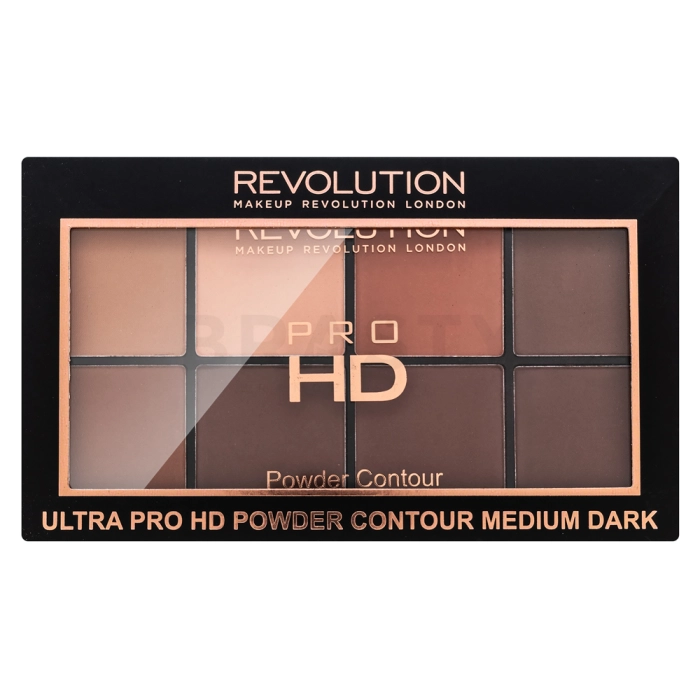 Makeup Revolution Ultra Pro HD Powder Contour Palette večnamenska paleta Medium Dark 20 g