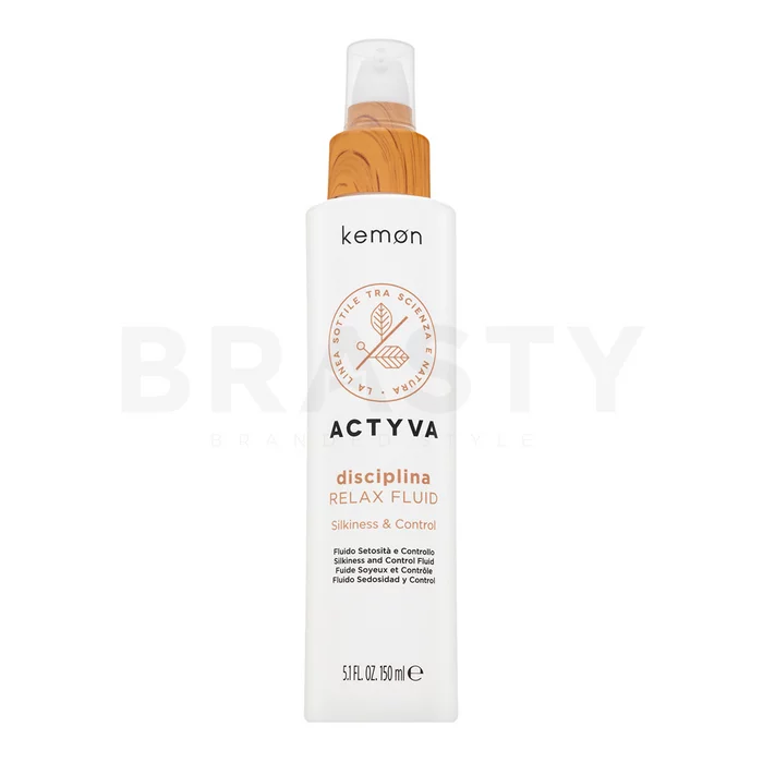 Kemon Actyva Disciplina Relax Fluid nega brez izpiranja za goste in neurejene lase 150 ml