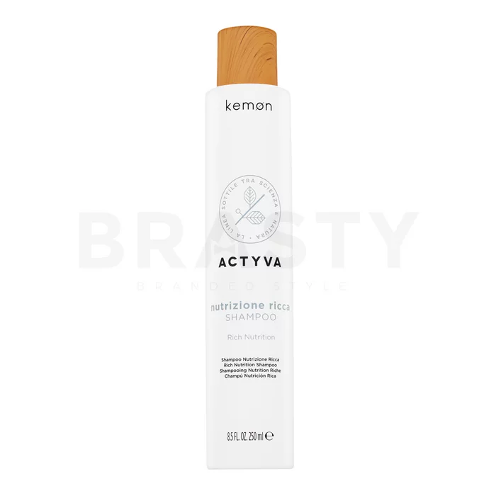 Kemon Actyva Nutrizione Rich Shampoo odżywczy szampon do włosów grubych i suchych 250 ml