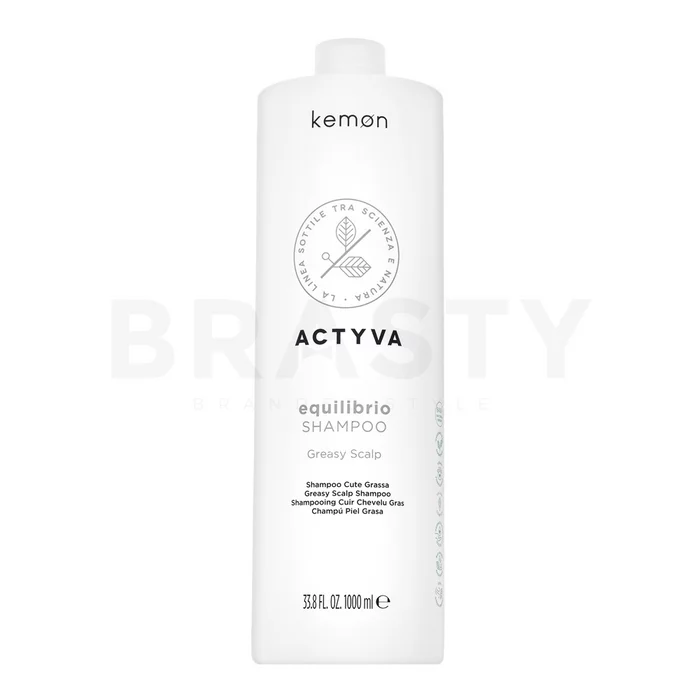 Kemon Actyva Equilibrio Shampoo sampon de curatare pentru păr gras 1000 ml