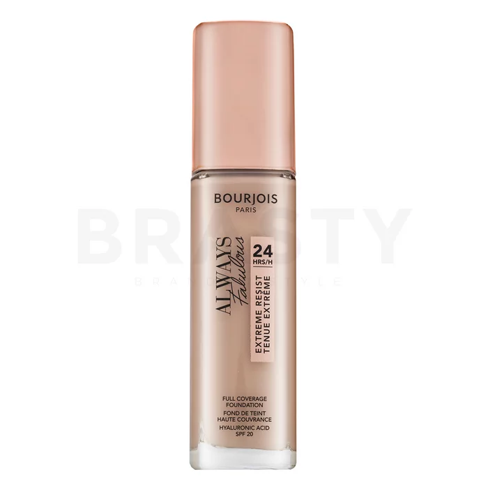Bourjois Always Fabulous 24HRS Extreme Resist Foundation tekutý make-up pre zjednotenie farebného tónu pleti 100 Rose Ivory 30 ml