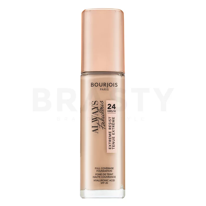 Bourjois Always Fabulous 24HRS Extreme Resist Foundation tekutý make-up pre zjednotenie farebného tónu pleti 120 Light Ivory 30 ml