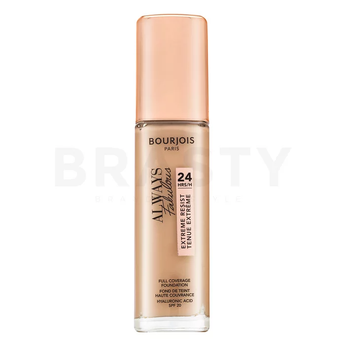 Bourjois Always Fabulous 24HRS Extreme Resist Foundation tekutý make-up pre zjednotenie farebného tónu pleti 125 Ivory 30 ml