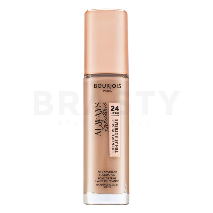 Bourjois Always Fabulous 24HRS Extreme Resist Foundation tekutý make-up pre zjednotenie farebného tónu pleti 200 Rose Vanilla 30 ml