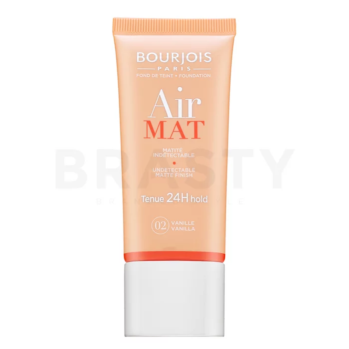 Bourjois Air Mat 24H Undetectable Matte Finish tekutý make-up pre matný efekt 02 Vanilla 30 ml