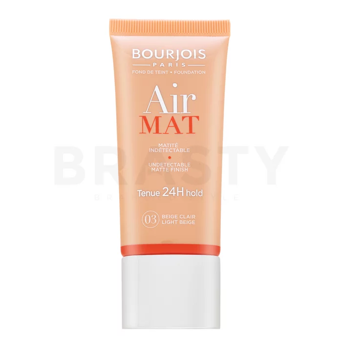 Bourjois Air Mat 24H Undetectable Matte Finish tekutý make-up pre matný efekt 03 Light Beige 30 ml