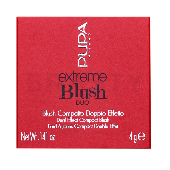 Pupa Extreme Blush DUO 130 Matt Salmon - Radiant Peach pudrová tvářenka 4 g