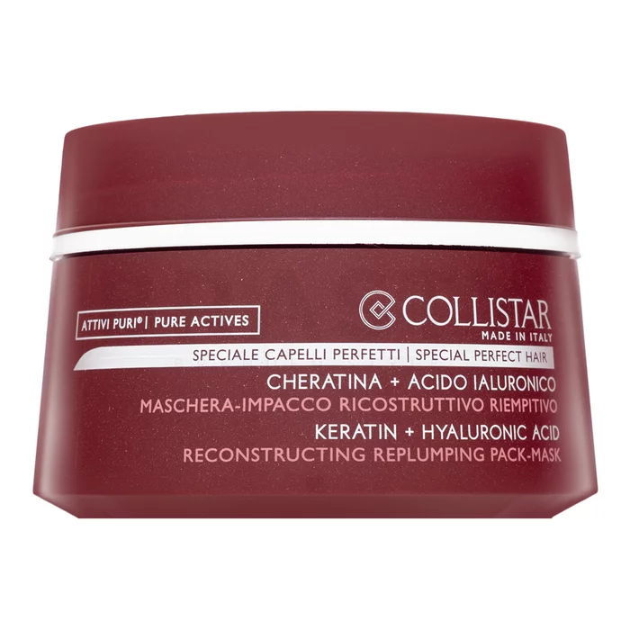 Collistar Special Perfect Hair Keratin+Hyaluronic Acid Mask cura di cheratina rigenerativa per capelli molto danneggiati 200 ml
