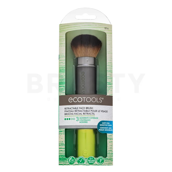 EcoTools Recycled Retractable Kabuki Brush pędzel kabuki do podkładu