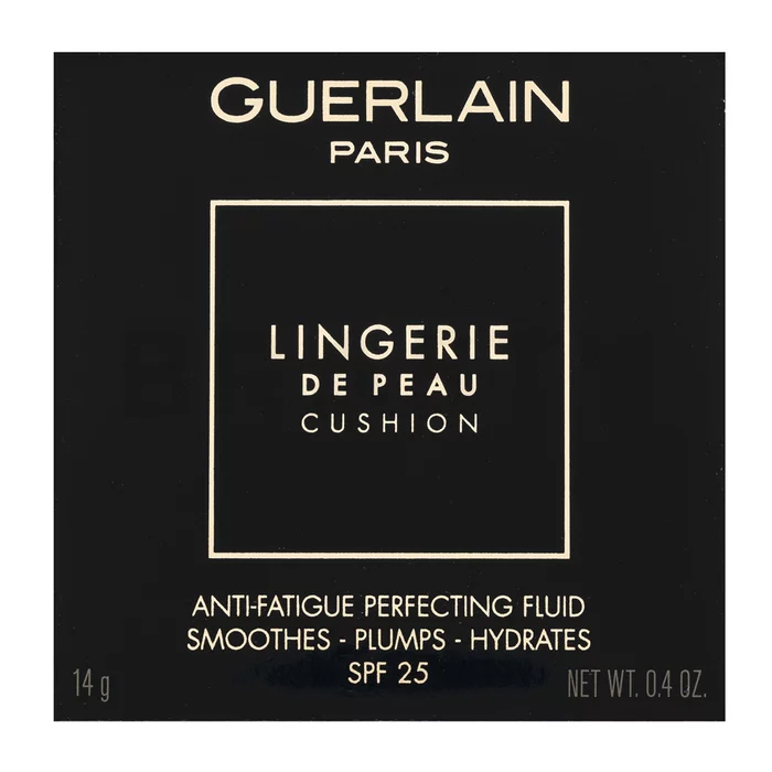 Guerlain Lingerie De Peau Cushion hosszan tartó make-up az egységes és világosabb arcbőrre 04 Moyen 14 g