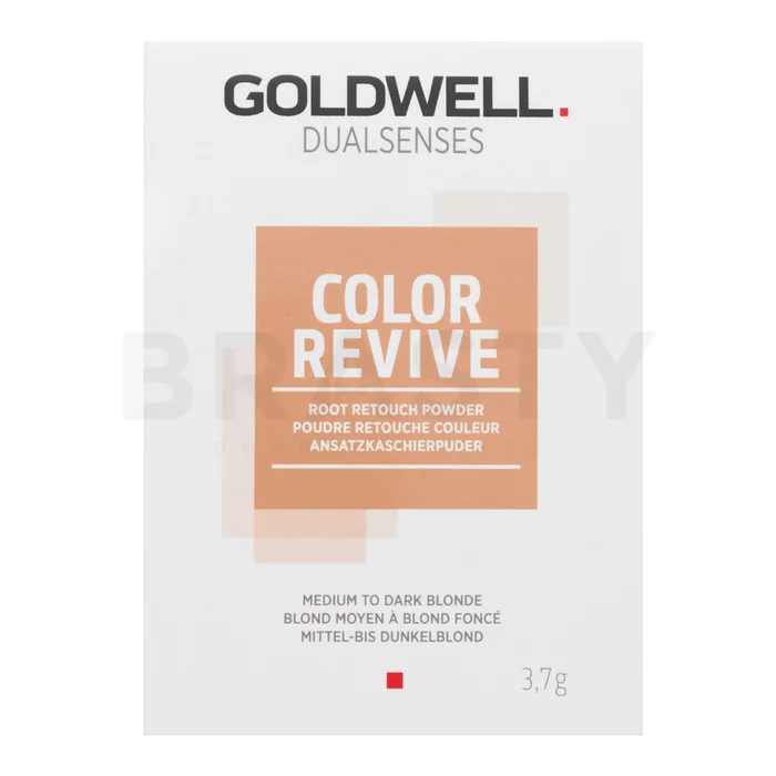 Goldwell Dualsenses Color Revive Root Retouch Powder correttore per ricrescita e capelli grigi per capelli biondi Medium To Dark Blonde 3,7 g