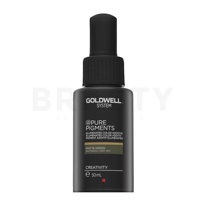 Goldwell System Pure Pigments Elumenated Color Additive gocce concentrate con pigmenti colorati Matte Green 50 ml