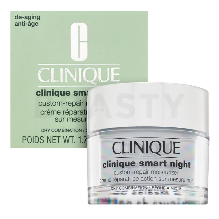 Clinique Clinique Smart Night Custom-Repair Moisturizer Dry/Combination nachtcrème met hydraterend effect 50 ml