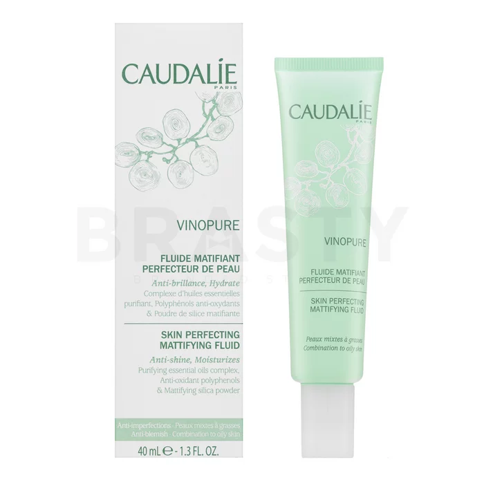 Caudalie Vinopure Skin Perfecting Matifying Fluid matterende vloeistof voor normale/gecombineerde huid 40 ml