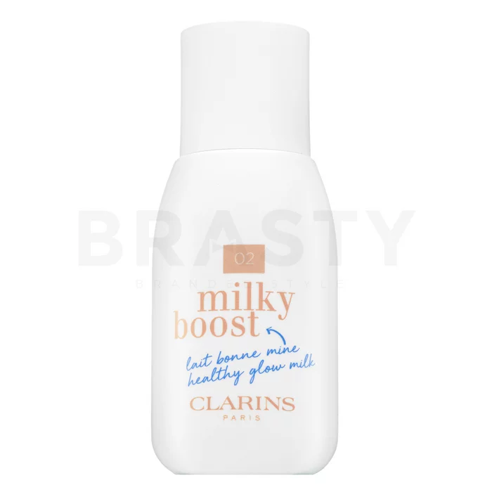 Clarins Milky Boost Foundation tonifiërende en hydraterende emulsie voor een uniforme en stralende teint 02 Nude 50 ml
