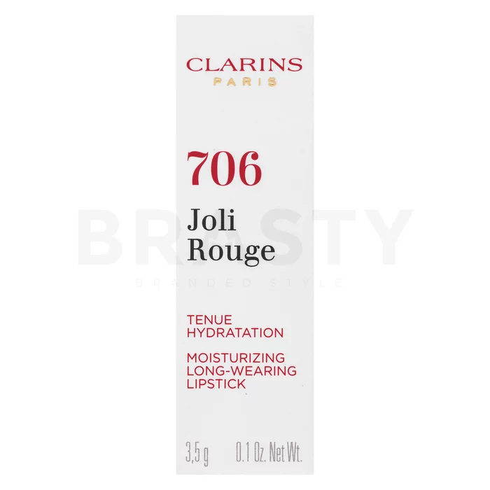 Clarins Joli Rouge Lipstick dolgo obstojna šminka z vlažilnim učinkom 706 Fig 3,5 g