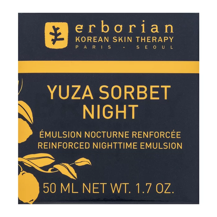 Erborian Yuza Sorbet Night Reinforced Nighttime Emulsion éjszakai krém hidratáló hatású 50 ml