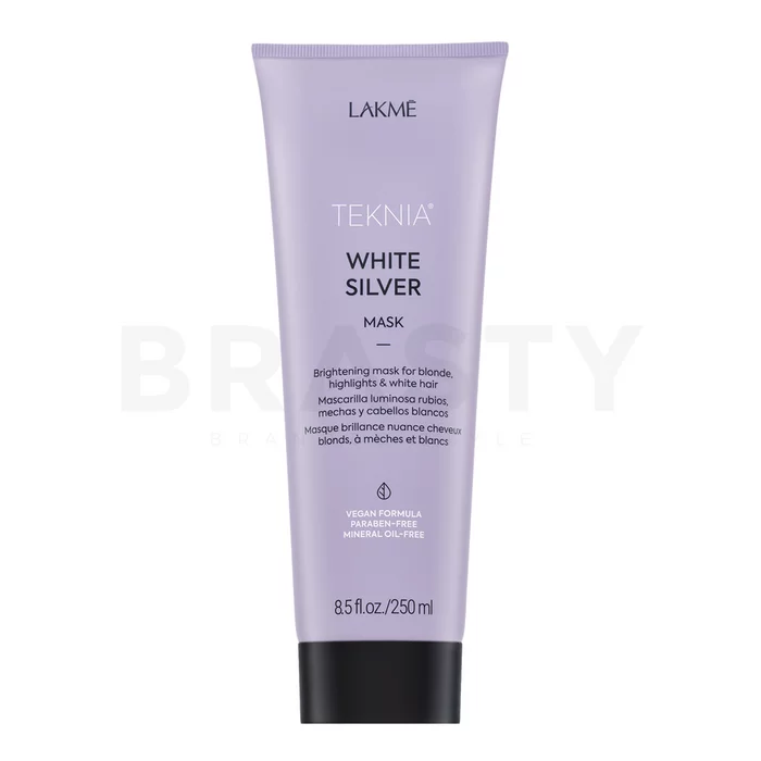 Lakmé Teknia White Silver Mask neutralisierende Haarmaske für platinblondes und graues Haar 250 ml