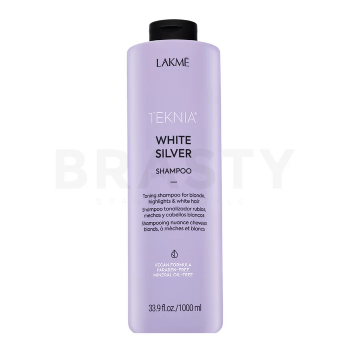 Lakmé Teknia White Silver Shampoo neutralizirajući šampon za platinasto plavu i sijedu kosu 1000 ml