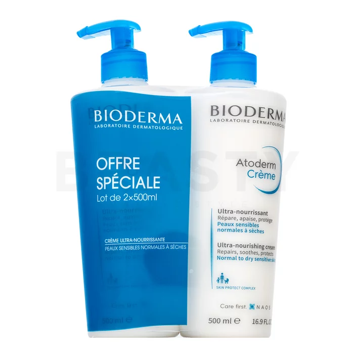 Bioderma Atoderm vlažilna krema Ultra-Nourishing Cream 2 x 500 ml
