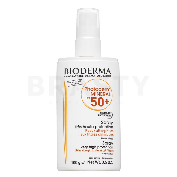Bioderma Photoderm razpršilo za sončenje Mineral Very High Protection Spray SPF50+ 100 ml