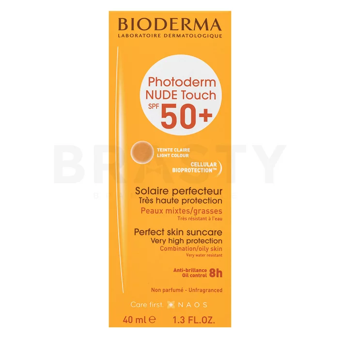 Bioderma Photoderm losjon za sončenje Nude Touch Perfect Skin SPF 50+ Light Colour 40 ml