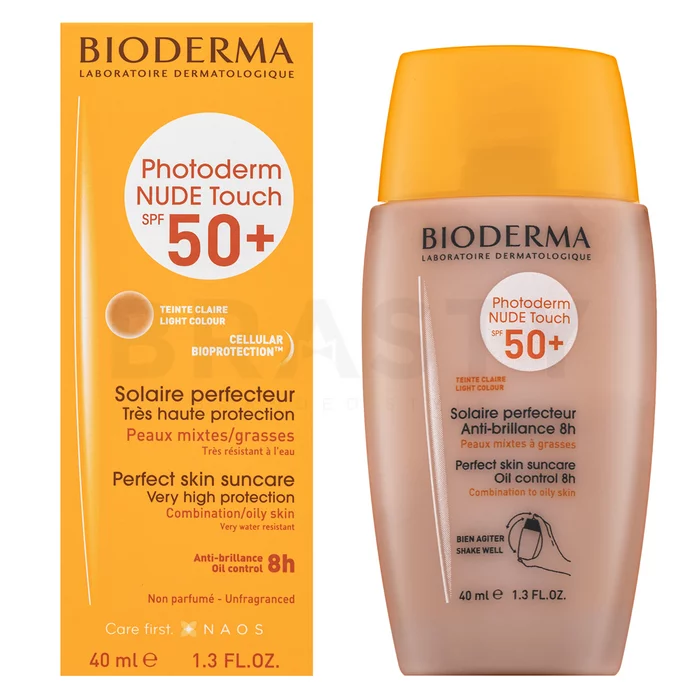 Bioderma Photoderm losjon za sončenje Nude Touch Perfect Skin SPF 50+ Light Colour 40 ml