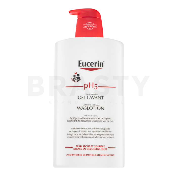 Eucerin pH5 Skin Protection Gel Lavant výživný ochranný čistiaci krém pre citlivú pleť 1000 ml