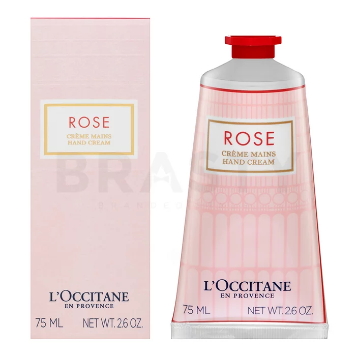 L'Occitane Rose Hand Cream Tápláló krém kézre és körömre 75 ml