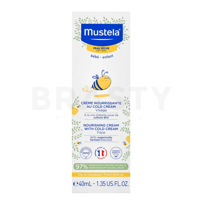 Mustela Bébé Nourishing Cream With Cold Cream hidratáló és védő fluid gyerekeknek 40 ml