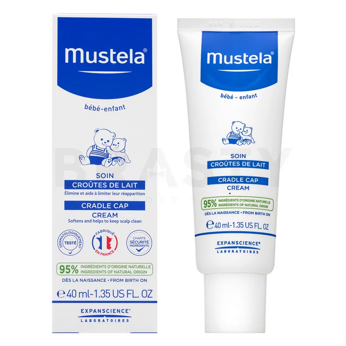 Mustela Bébé 1st Cradle Cap Cream krém az elhalt haj hámsejtekre gyerekeknek 40 ml