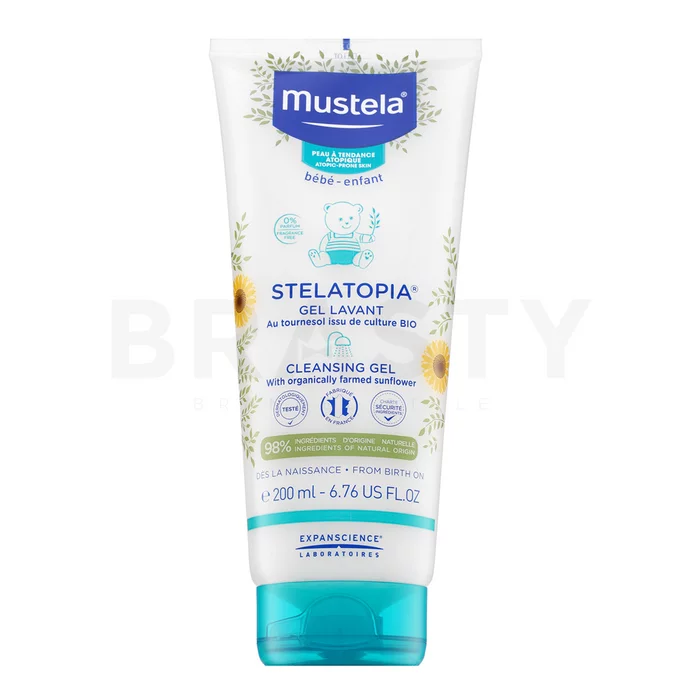 Mustela Bébé Stelatopia gel detergente nutriente Cleansing Gel 200 ml