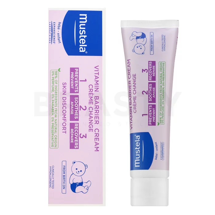 Mustela Bébé Change Cream 1 2 3 reparační krém proti opruzeninám pro děti 100 ml