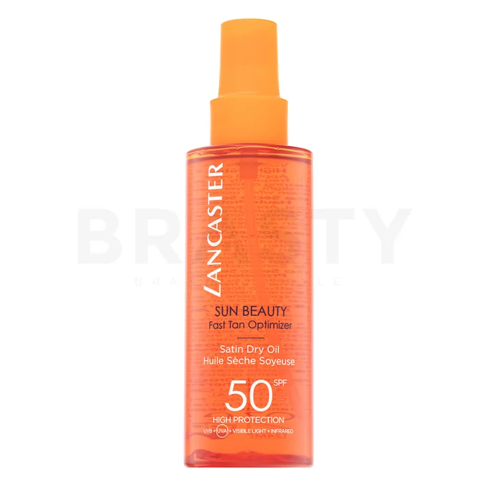 Lancaster Sun Beauty Dry Oil Fast Tan Optimizer SPF50 napolaj arcra és testre 150 ml